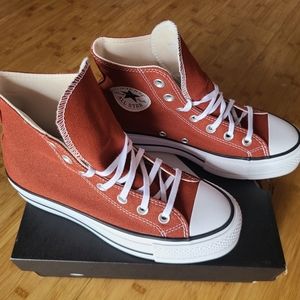 Converse Chuck Taylor All Star Lift Platform 'Ritual Red/White/Black' Womens 6.5